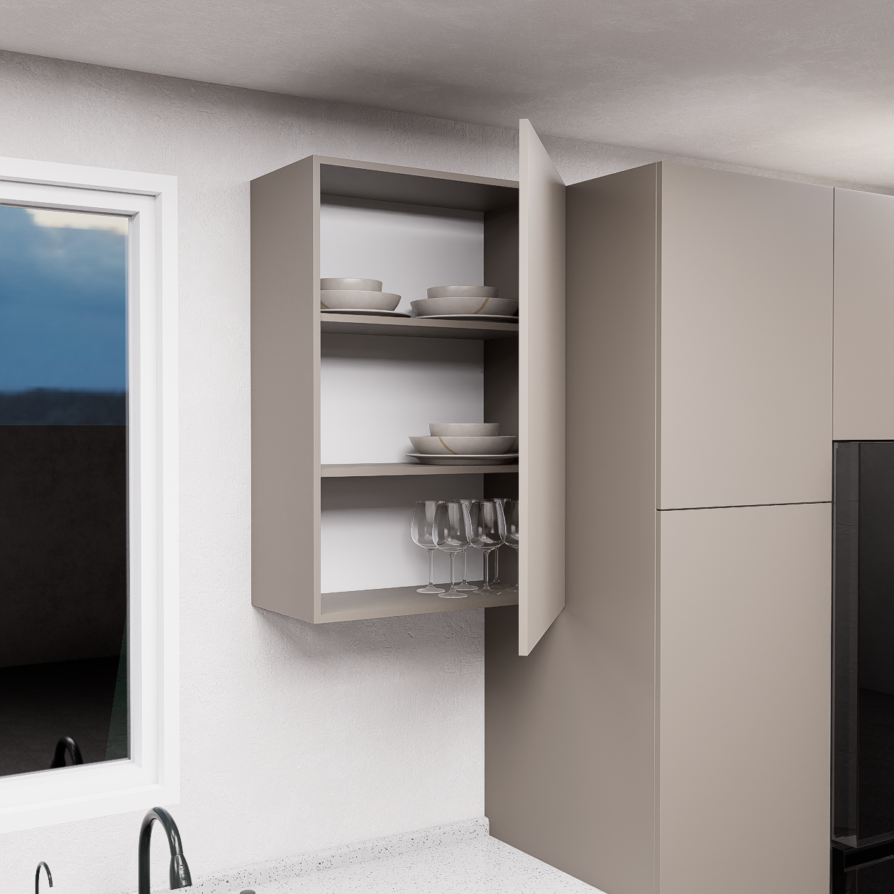 Gabinete Aéreo KitchenShapes | 30x75 cm